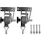 Buyers Products 1-1/2 Inch x 7 Foot Stainless Steel Ladder Rack Ratchet Tie Down Angle Mount with Double J Hooks 5480006 - alternate 4
